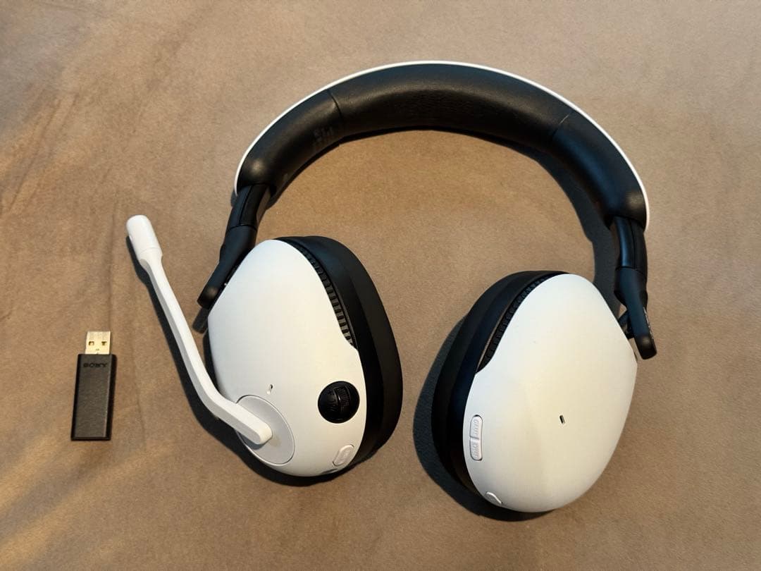 INZONE H9 ホワイト USBドングル付き Sony INZONE H9 Wireless Noise Cancelling Gaming Headset for