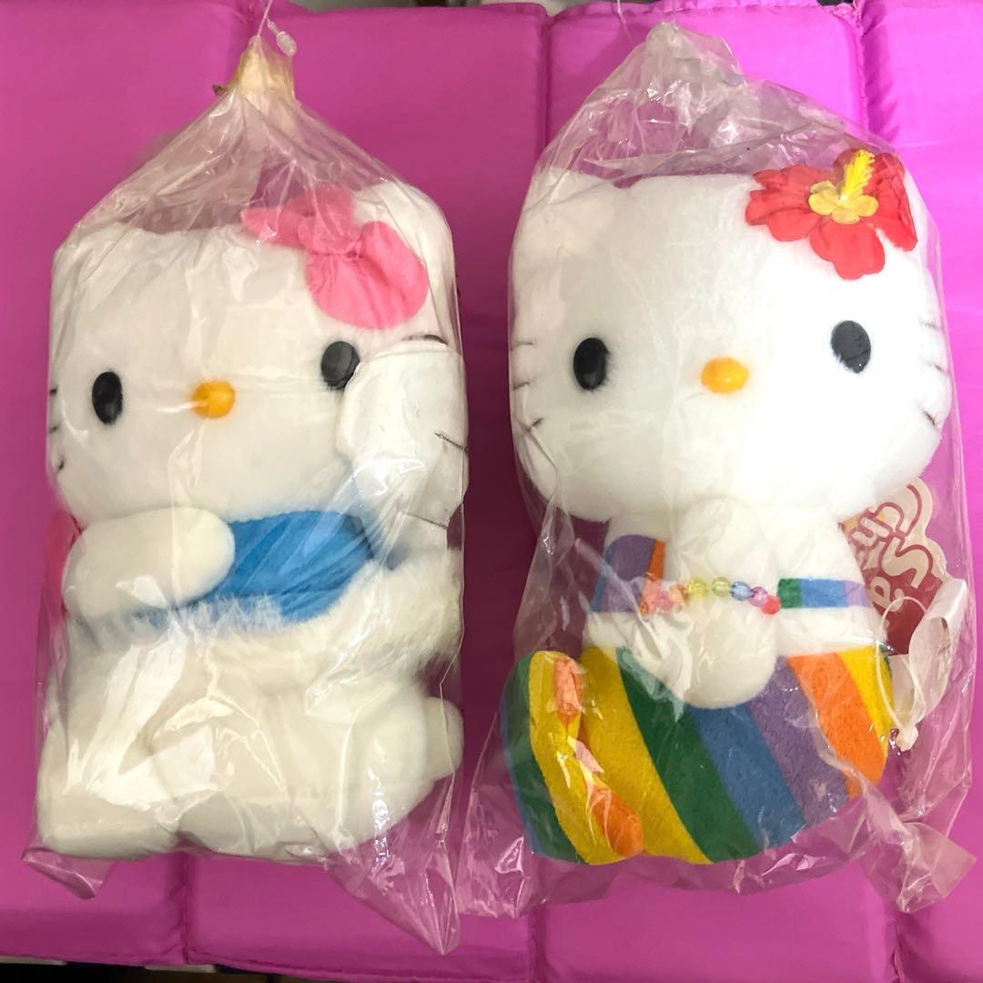 ハローキティぬいぐるみ　2体 ハローキティ ぬいぐるみ 2体セット レトロ HELLO KITTY タグ付き
