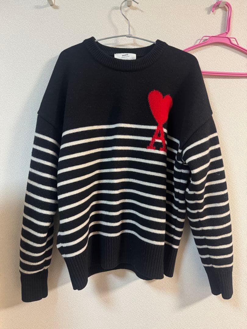 amiparis ボーダー ニット AMI PARIS アミパリス ボーダーニットセーター メンズ : Golden State