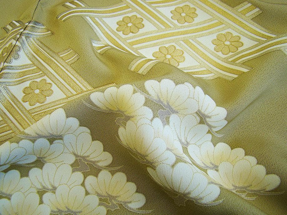 ロング寸 作家物 極上一越地 金彩加工染 色留袖・訪問着（正絹）