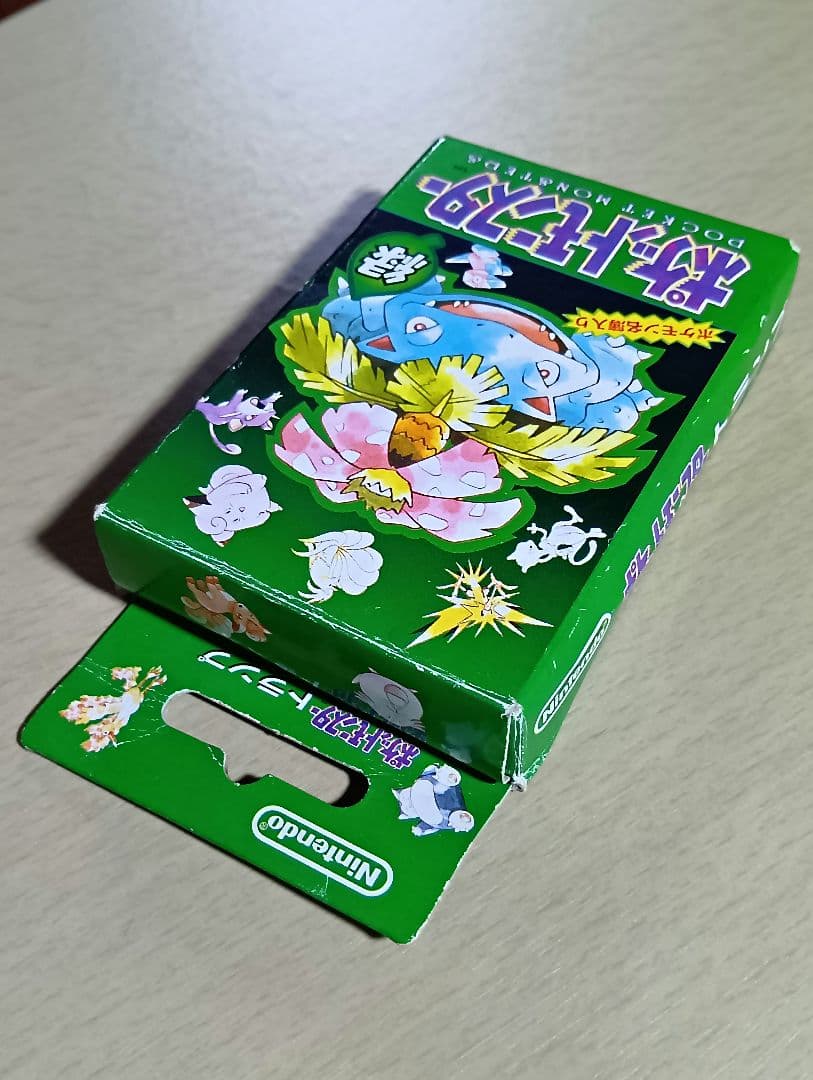 ポケモン トランプ 緑 初代 美品 (札54枚 ポケモン名簿入り 説明付