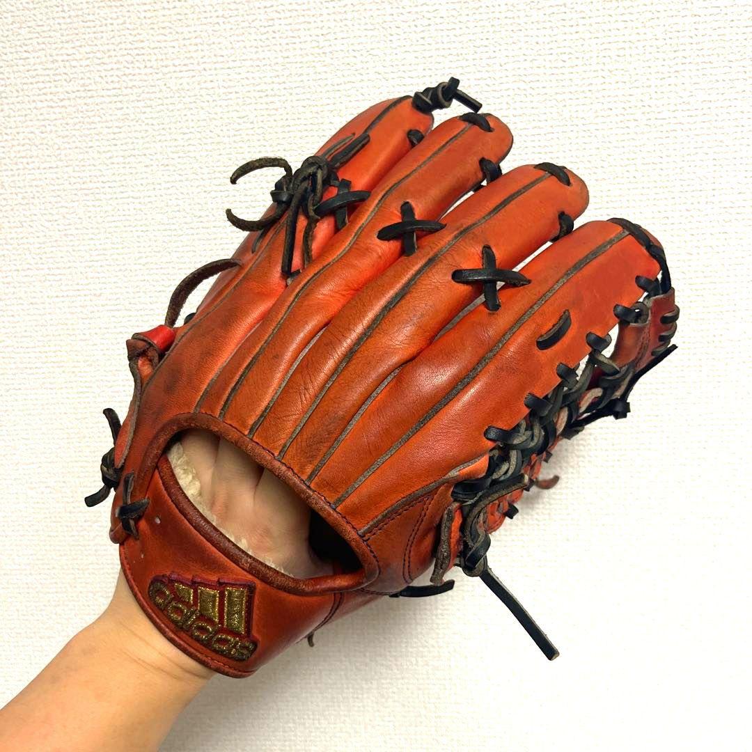 930 アディダス 西川モデル 型抜群 即戦力 硬式 外野手用グローブの