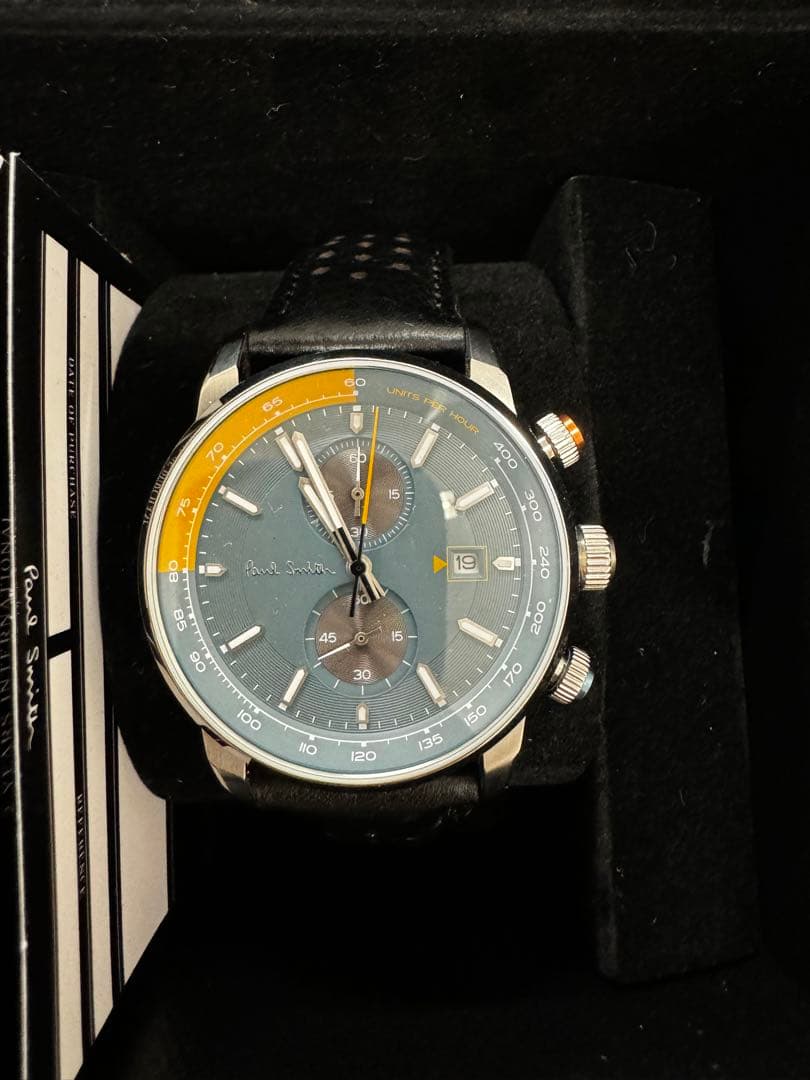 Paul Smith 腕時計メンズ クロノグラフ 革ベルト 本革レザーベルト
