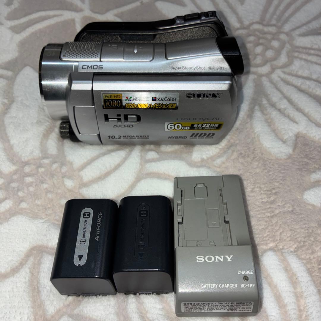 美品ソニー ハンディーカムHDR-SR11 シルバービデオ カメラ 動作確認済 Amazon.co.jp: SONY ビデオカメラ Handycam SR11 内蔵ハードディスク