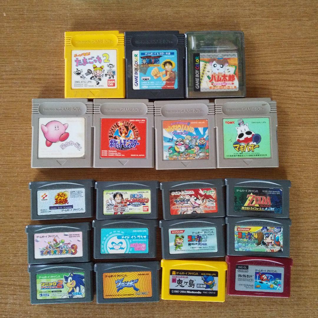 Nintendo ゲームボーイアドバンスSP カセット19本 おまけ付き - メルカリ