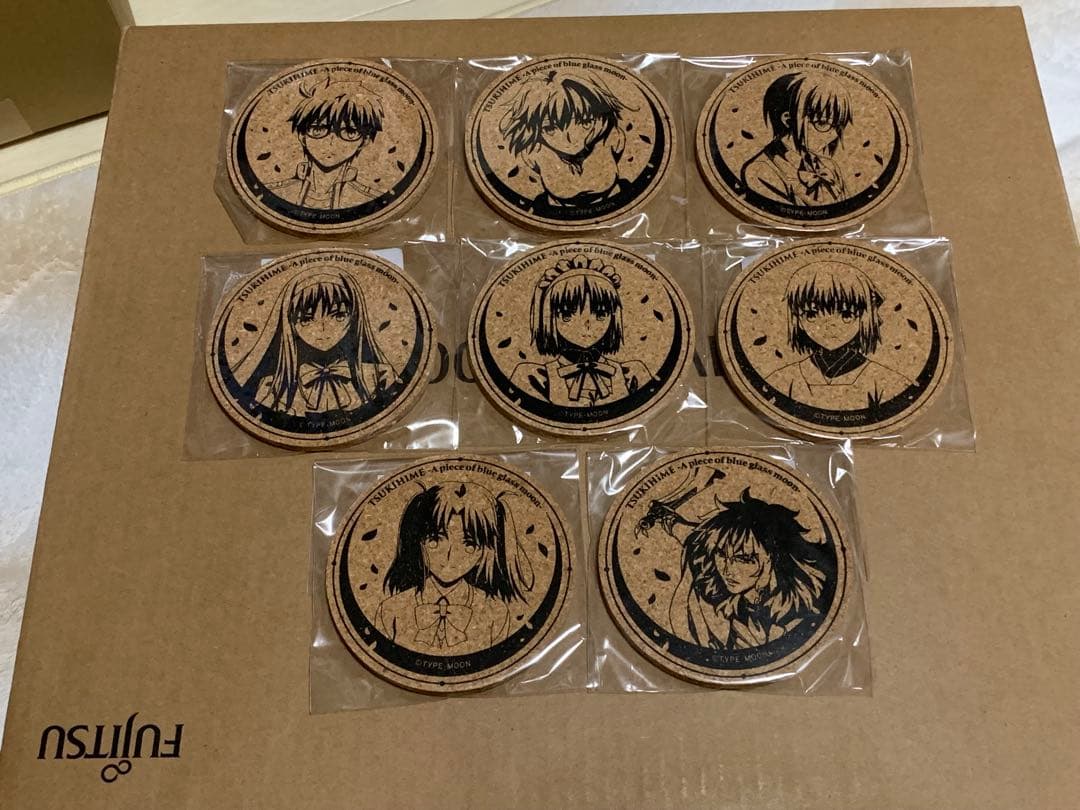 月姫 ufotable コラボカフェ コルクコースター　8種コンプ コラボ詳細 / ufotable Cafe × 「月姫 -A piece of blue glass moon