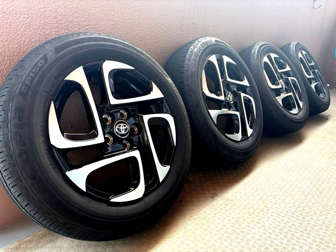 ②トヨタ新型シエンタ純正15インチ アルミ・タイヤ2本セット 185/65R15