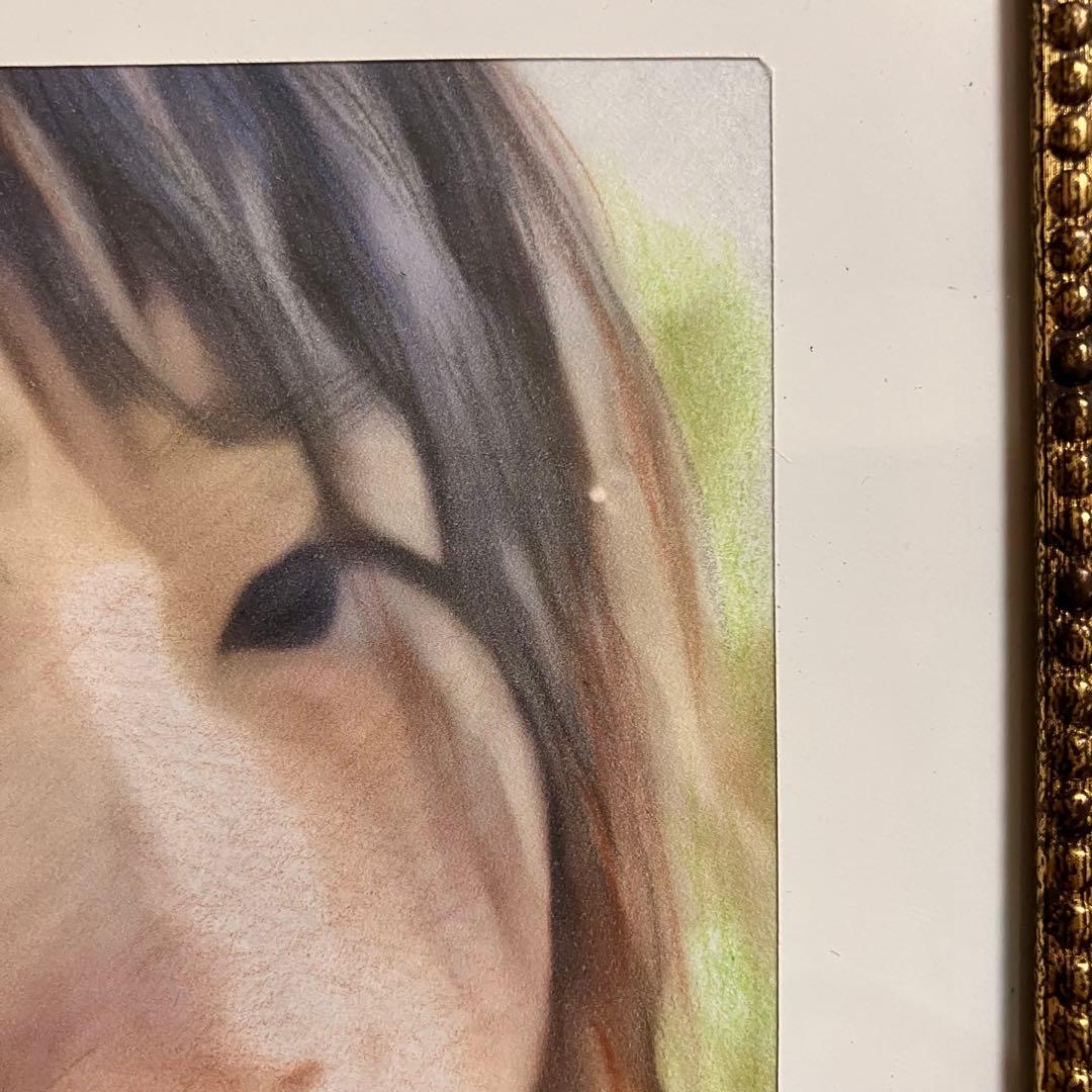 女優画20 額装品 額縁寸法32.7㎝×24.0㎝×1.5㎝ 定款付 京藤夏樹 - メルカリ