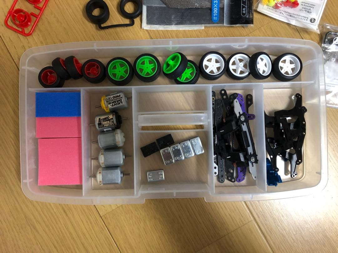 フホマノ様専用 ミニ四駆 引退セット車両5台とパーツ・工具収納セット