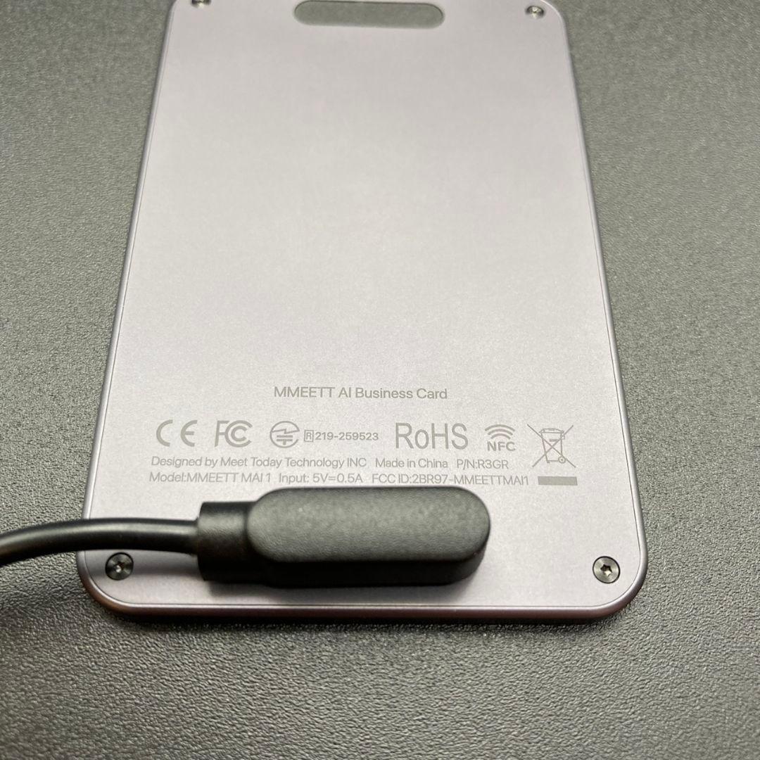MMEETT AI名刺｜NFC対応｜会議録音・翻訳 ピンク - メルカリ