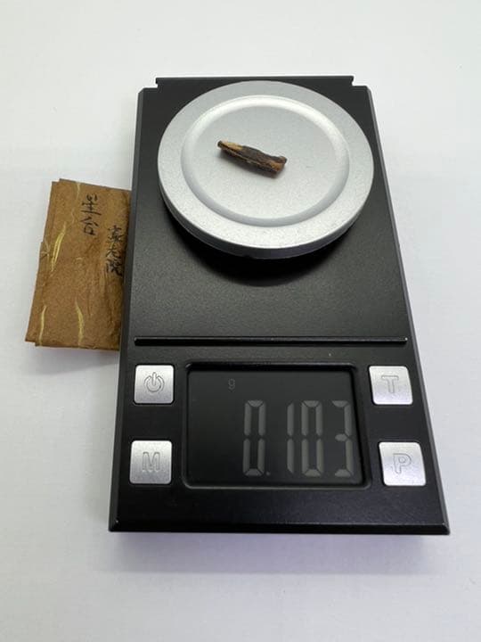 古渡命銘木 霊元院勅銘　伽羅　銘【星合】0.103g 香木/お香/沈香/伽羅