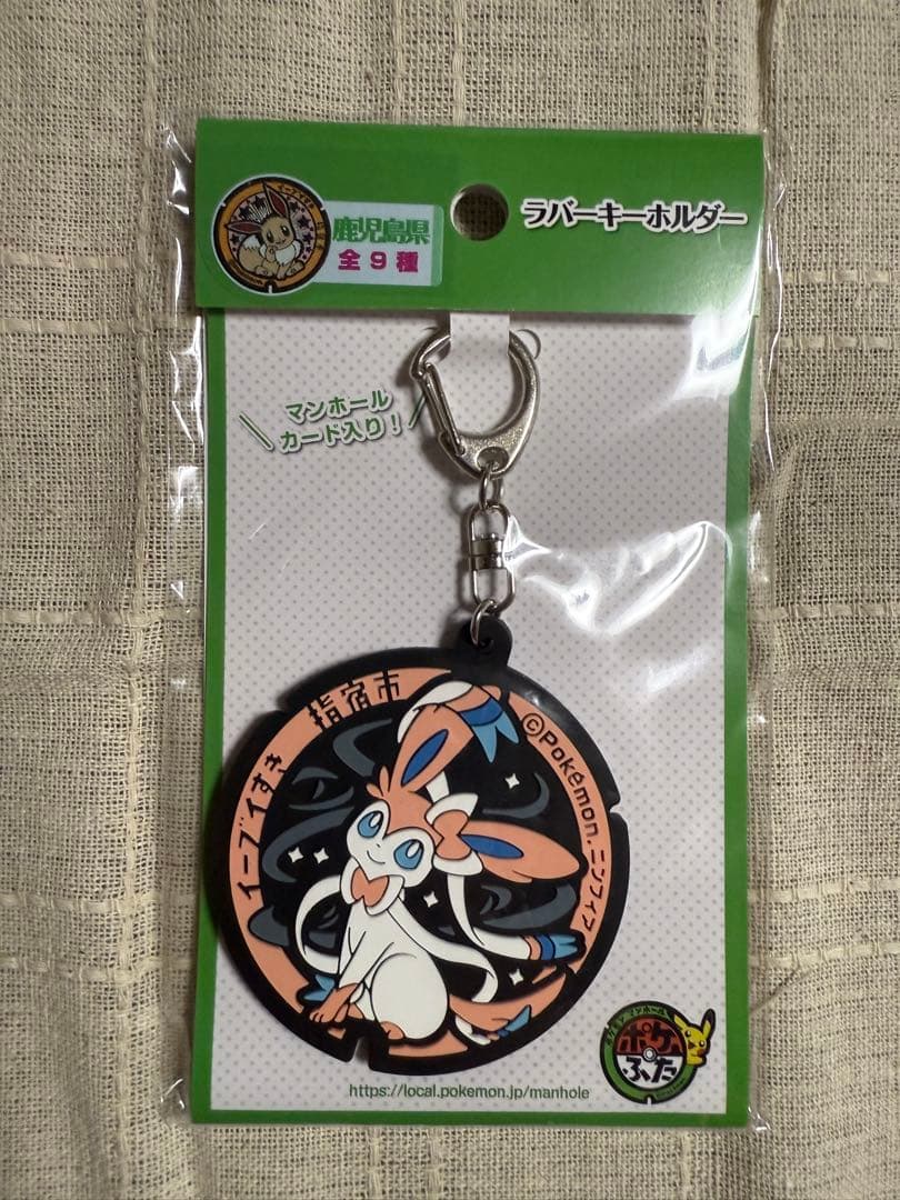 ポケふた ポケモンマンホール ラバーキーホルダー ブイズコンプリート