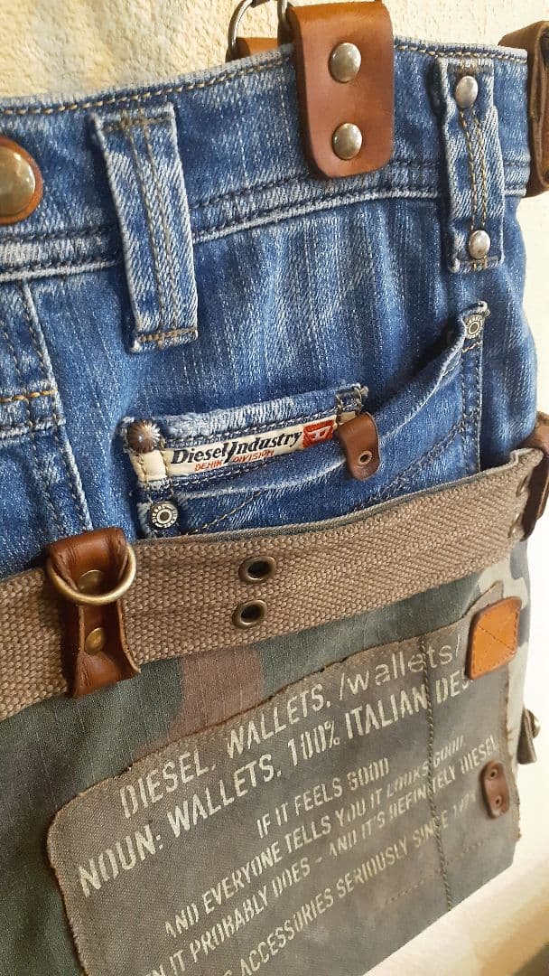 ミリタリーリメイク GORGEOUS VINTAGE 肩掛けトート&…