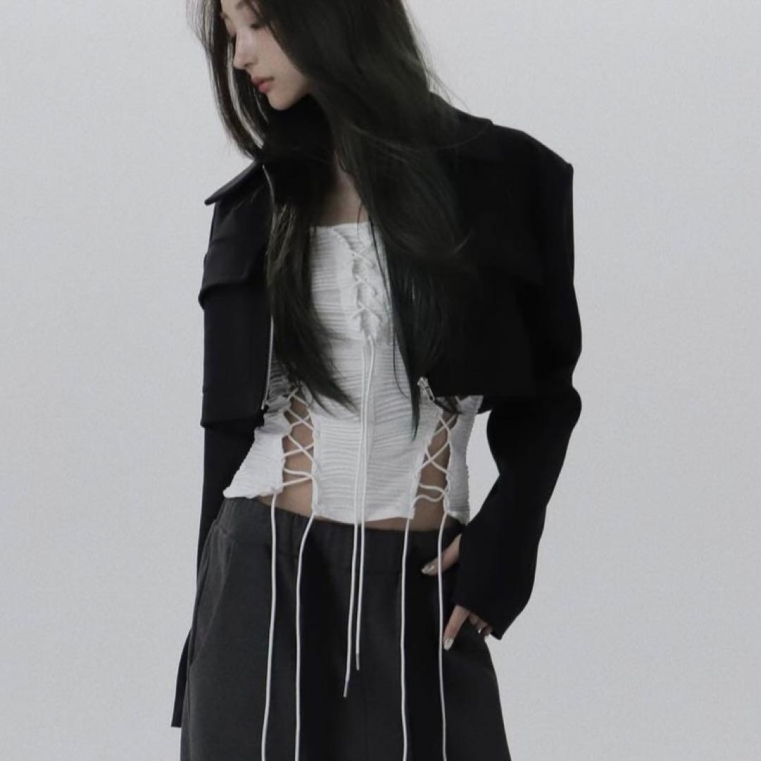 melt the lady lace up layered corset｜melt the lady lace up