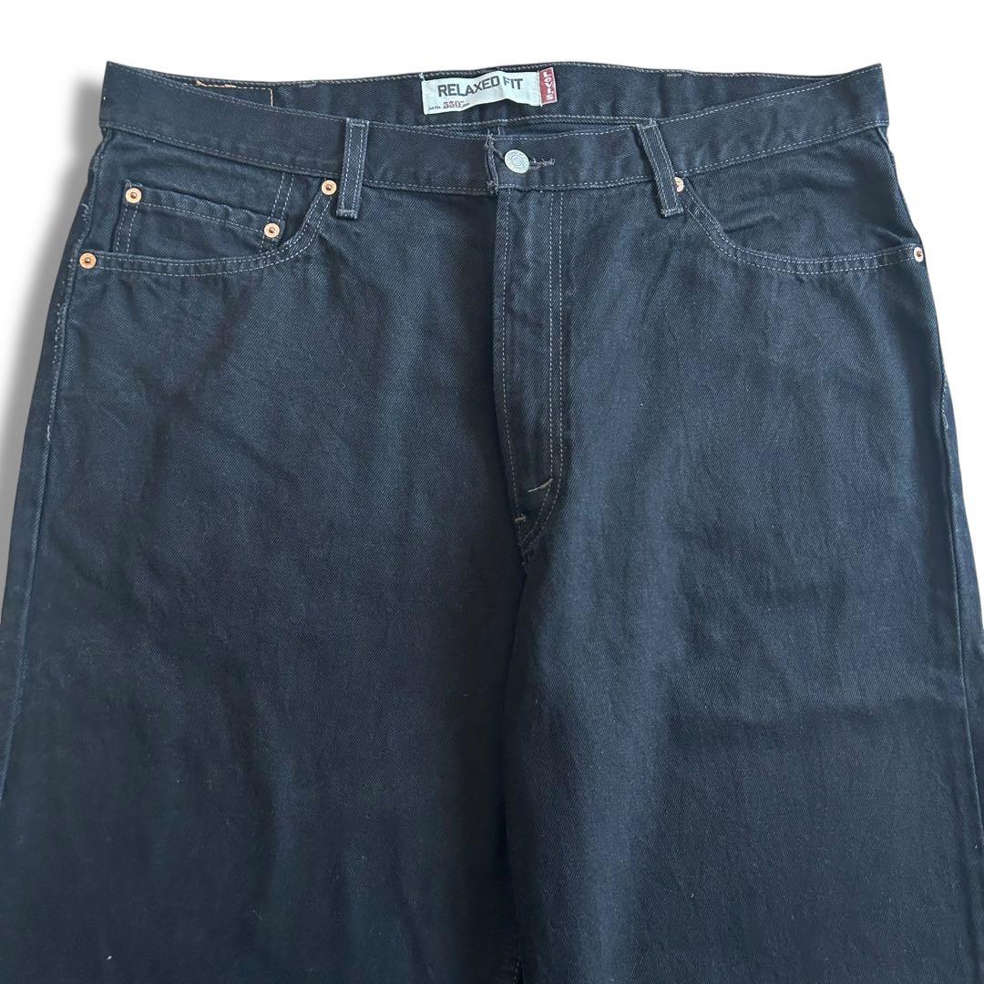 極太 00s Levi's 550 ブラックデニム W40 バギー パンツ 黒 - メルカリ