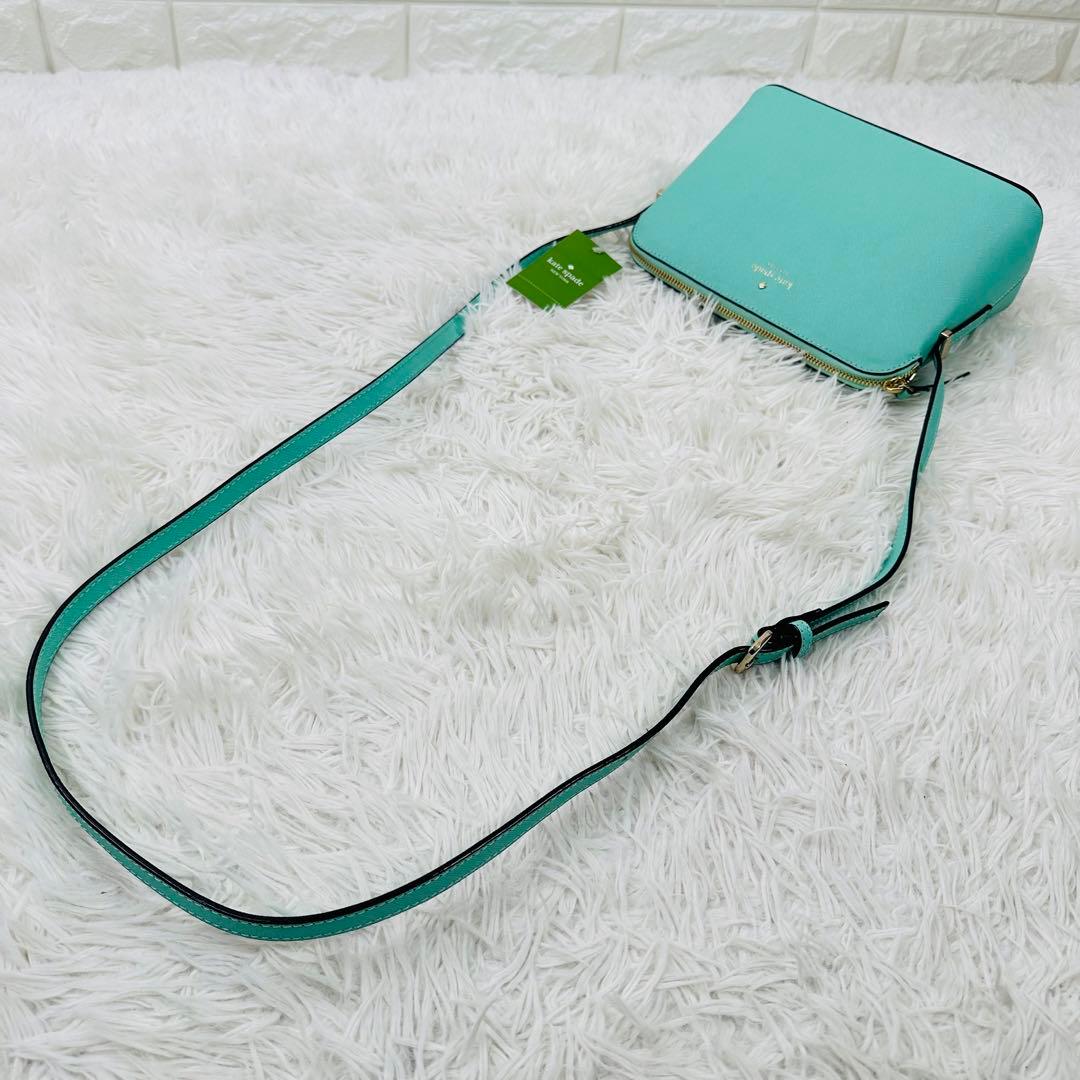 未使用タグ付✨ kate spade ショルダーバッグ レザー ミントグリーン