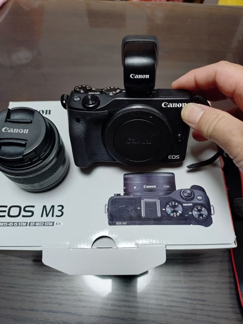 Canon EOS M3 ミラーレスカメラ EOS M3 ミラーレス一眼カメラ ブラック [ズームレンズ+単焦点レンズ