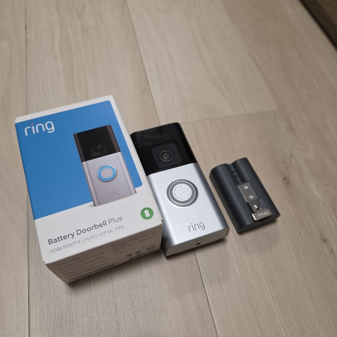 ring Battery Doorbell Plus 本体とバッテリーパック Ring Doorbell Plus バッテリーモデル - 電源工事不要なスマホ対応