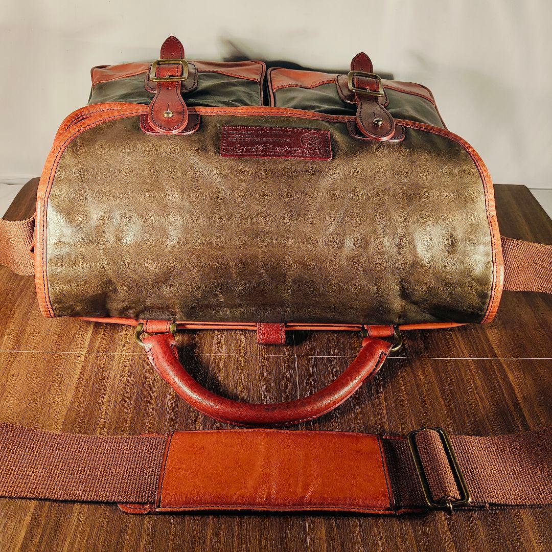 極艶コードバン×ホースハイド】総馬革高級ビジネスバッグ 2way 日本製