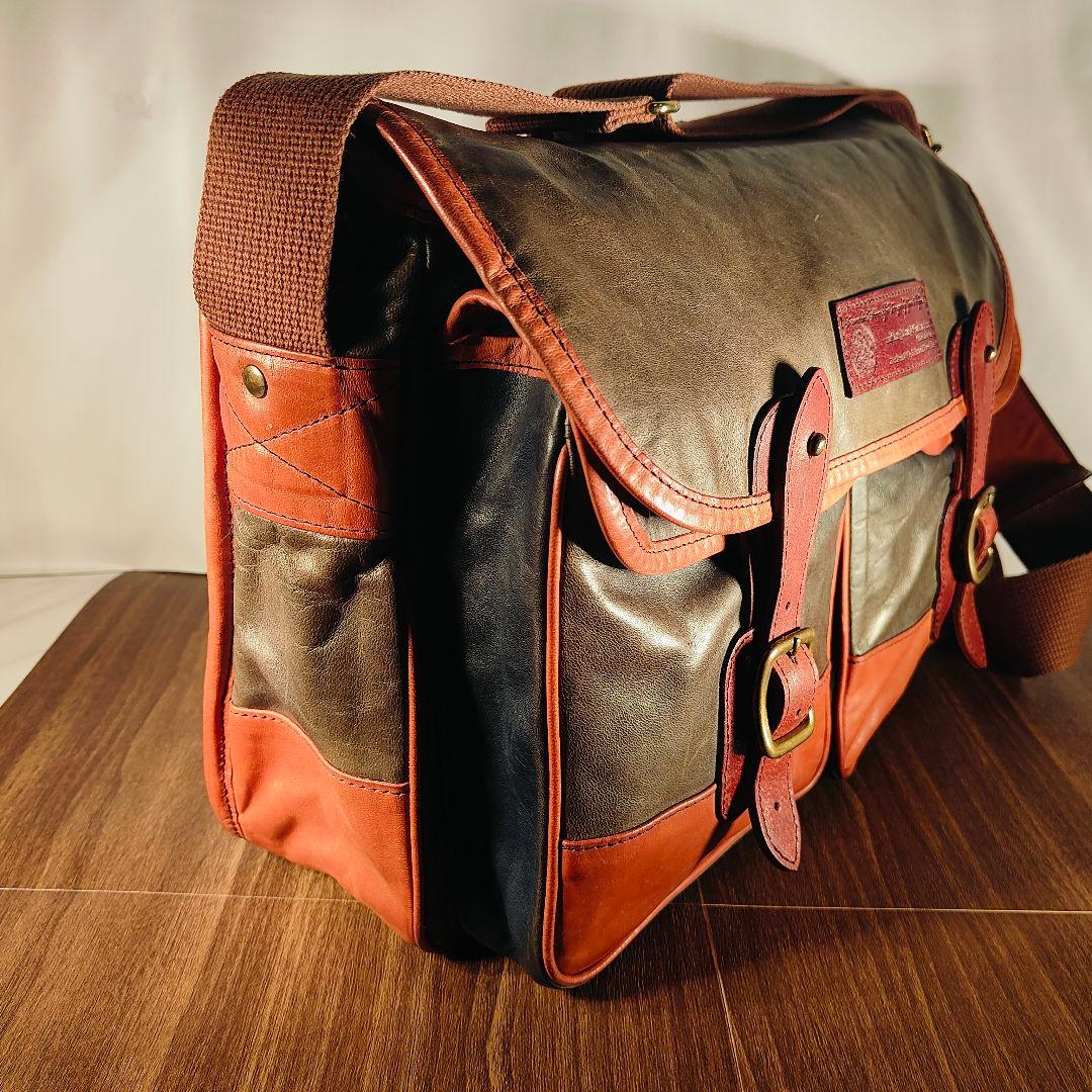 極艶コードバン×ホースハイド】総馬革高級ビジネスバッグ 2way 日本製