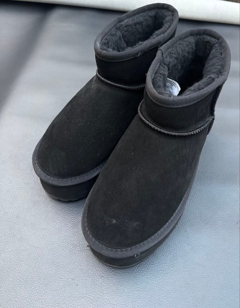 1回着 極美品 EMU Australia 厚底 ムートン ブーツ 撥水 EMU Australia エミュー 厚底 ムートン ブーツ シープスキン シューズ
