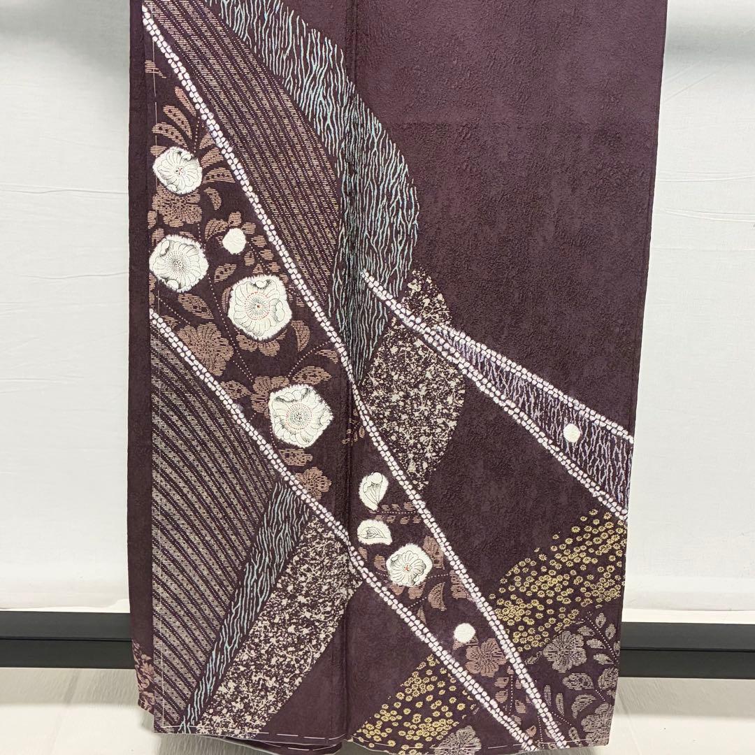 D319 訪問着 辻ヶ花 正絹 着物 袷 しつけ糸付き未使用極美品 - メルカリ