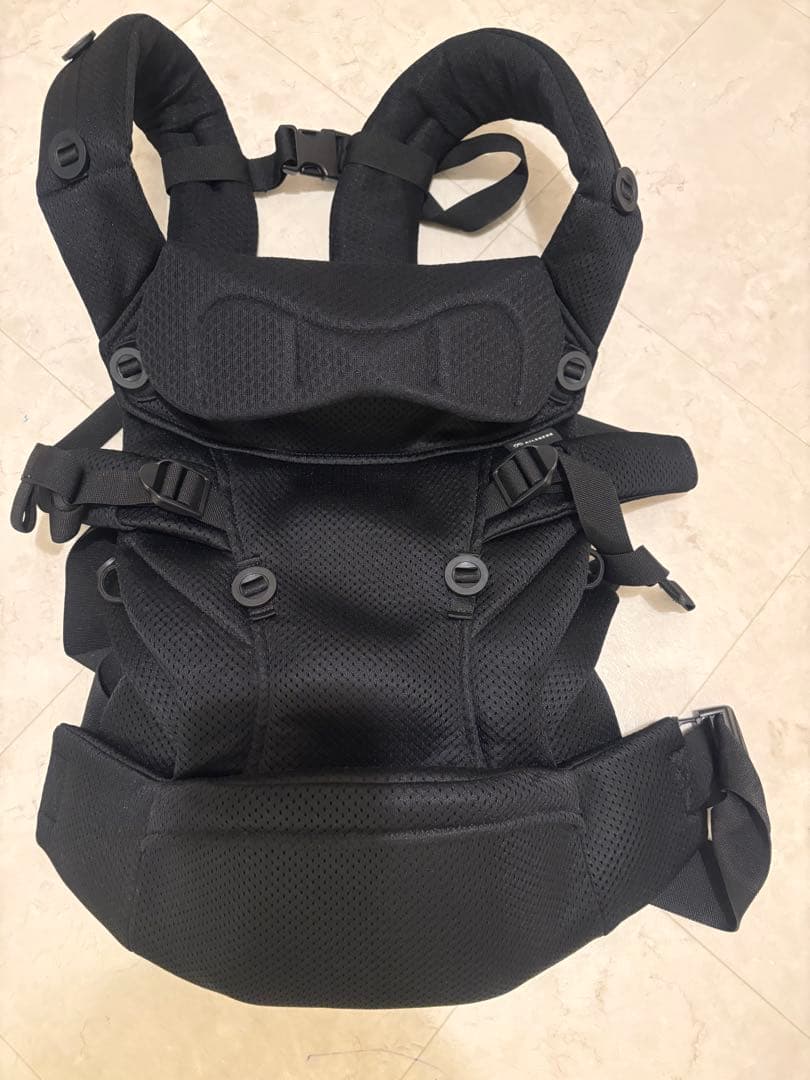 極美品】AILEBEBE ブラック 抱っこ紐