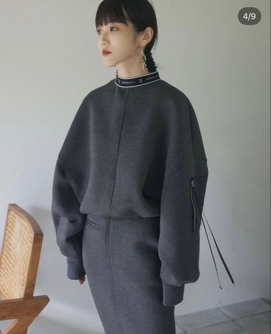 ANDREA&Co. MA-1 DROST LOGO PULLOVER グレー - メルカリ