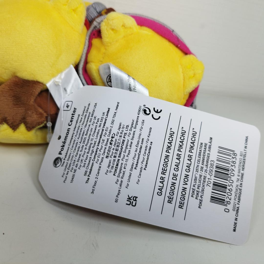 ピカチュウ 25周年 ガラル地方 ぬいぐるみ ニューヨーク ペア アメ