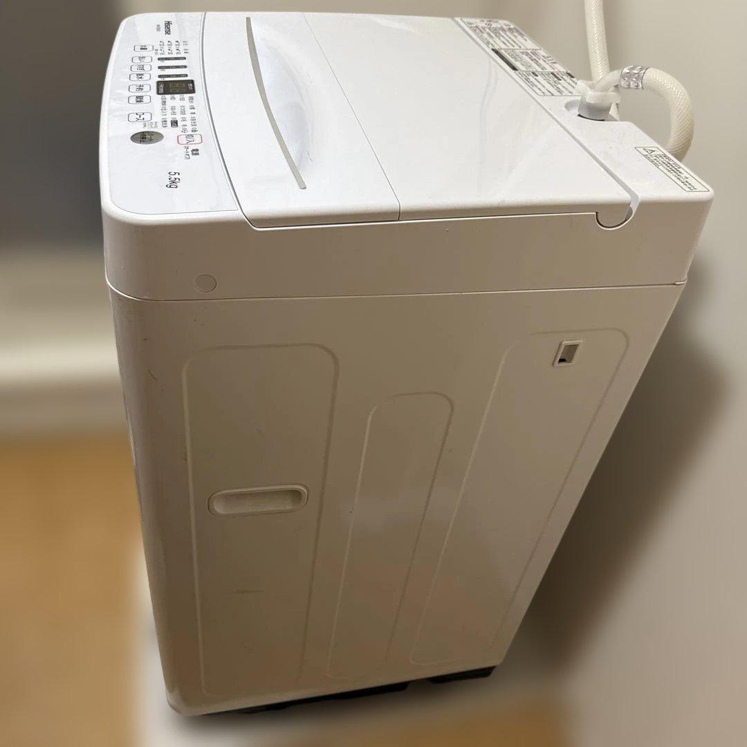 Hisense 縦型洗濯機 5.5kg ホワイト　HW-E5503