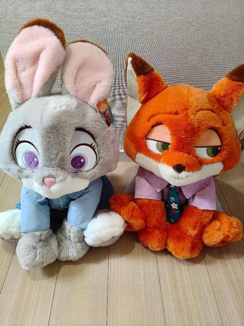 新品ズートピア2 ジュディ ニック ぬいぐるみコストコブランケット付き ズートピア2 ジュディ ニック ぬいぐるみ コストコブランケット入り