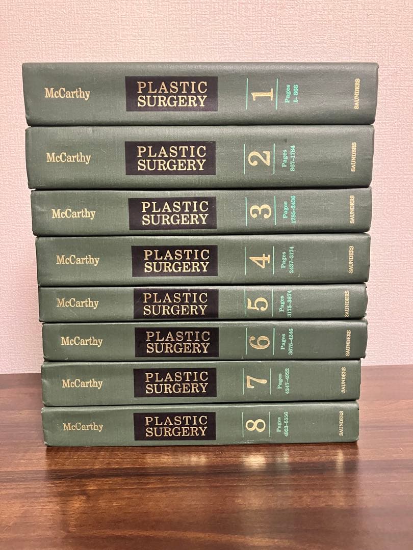 洋書　PLASTIC SURGERY 全8巻 McCarthy 1-8 形成外科 Plastic Surgery 8-Volume Set by Joseph G. McCarthy MD | Goodreads