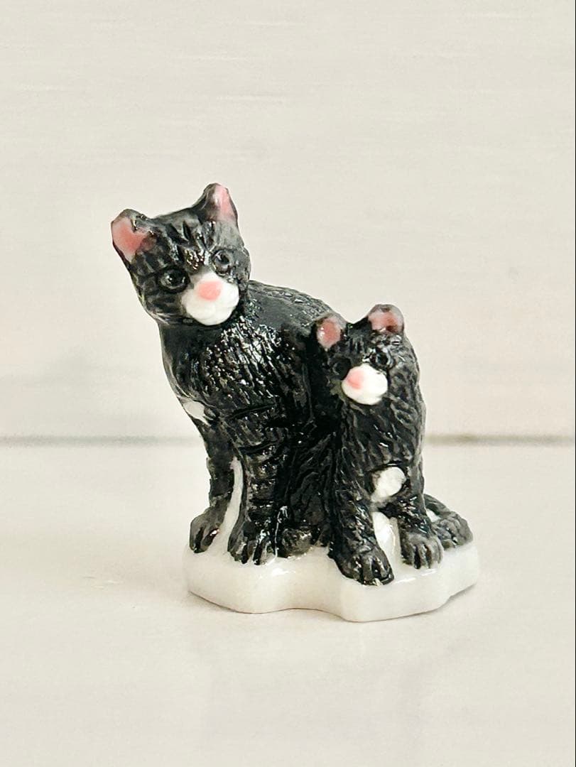 希少】アトラス 猫のフェーブセット ネコ フェーヴ フランス製陶器
