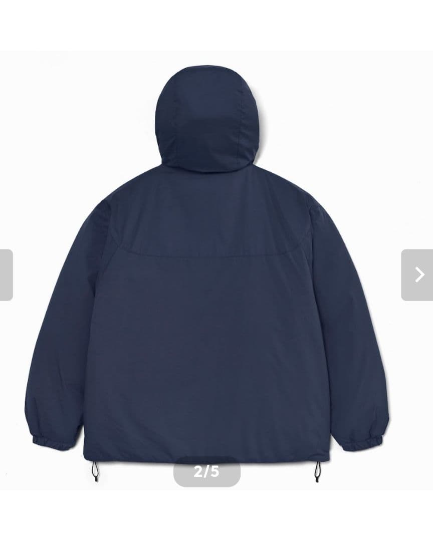 ENNOY Padded Nylon Hoodie XL ネイビー - メルカリ