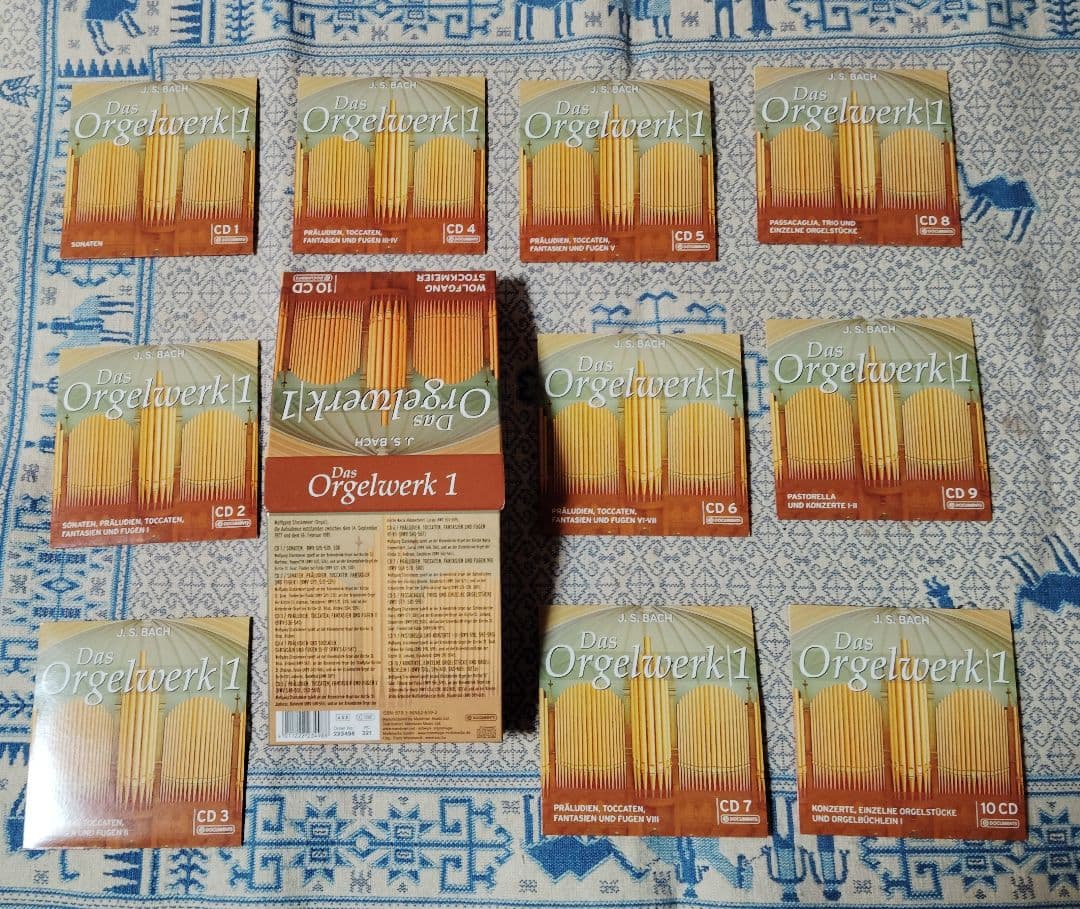 端数切り落とし、さらにお値下げ】バッハ オルガンワークスCD20枚
