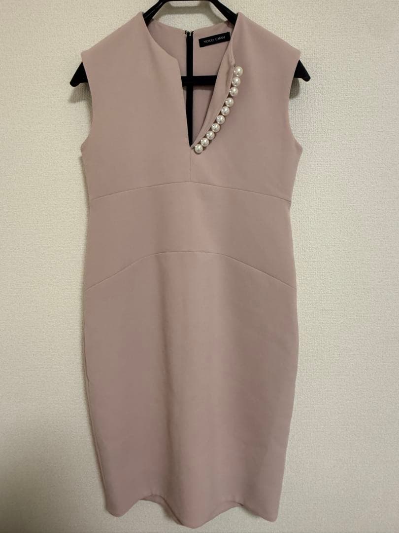 美品 ヨーコチャン パールドレス YOKO CHAN（ヨーコチャン）パールドレス（ブラック/サイズ38