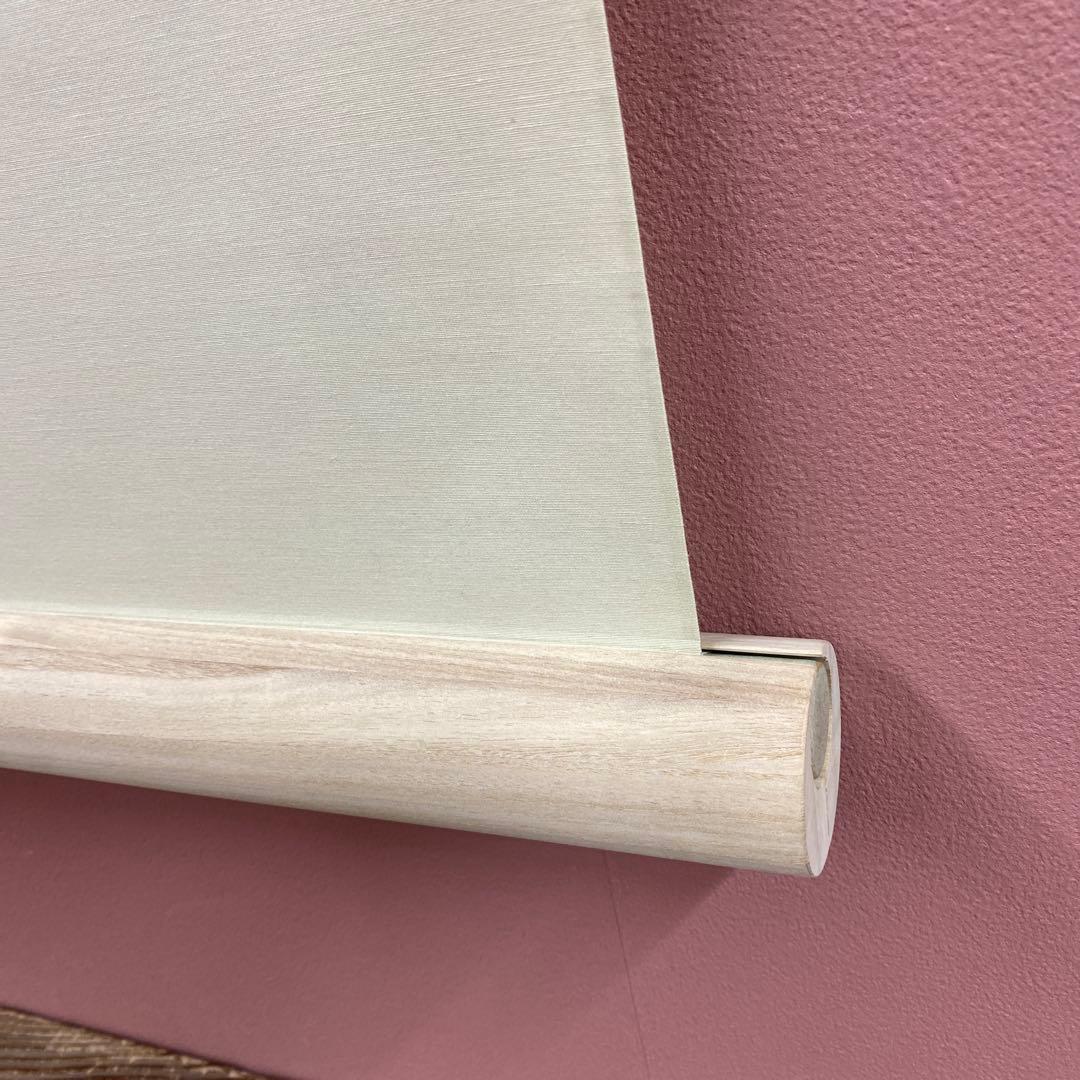 美品 掛け軸 河野美峰作 桜に小禽図 共箱 太巻き付 美術年鑑掲載作家