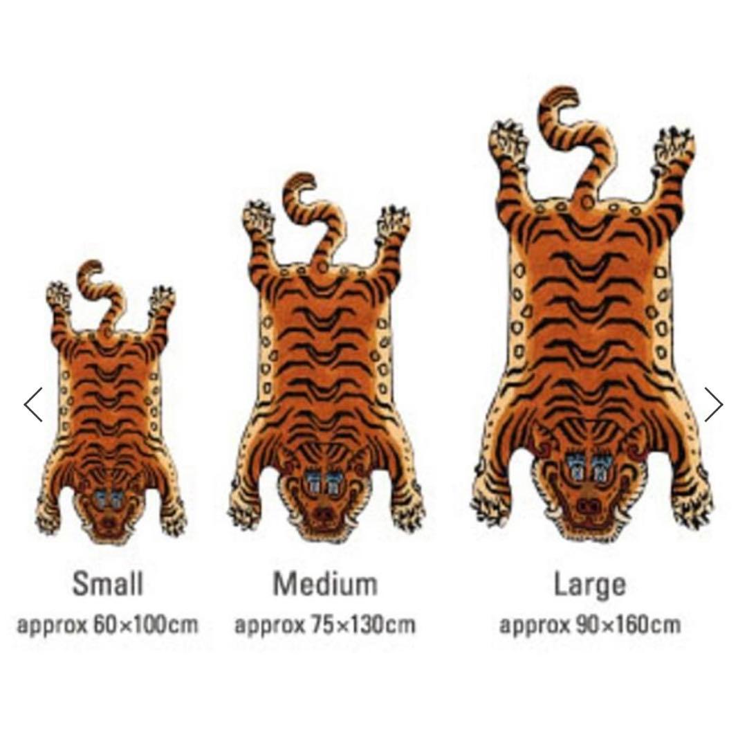 L 約160cm チベタンタイガーラグ Tibetan Tiger Rugトラ虎 DETAIL社製