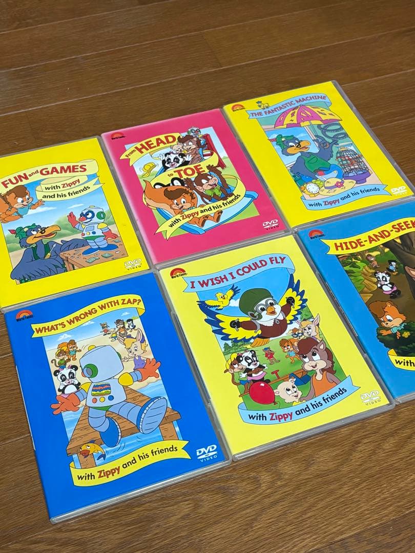 DWE 会員限定 ディズニー英語システム Zippyと仲間たちDVDセット6枚
