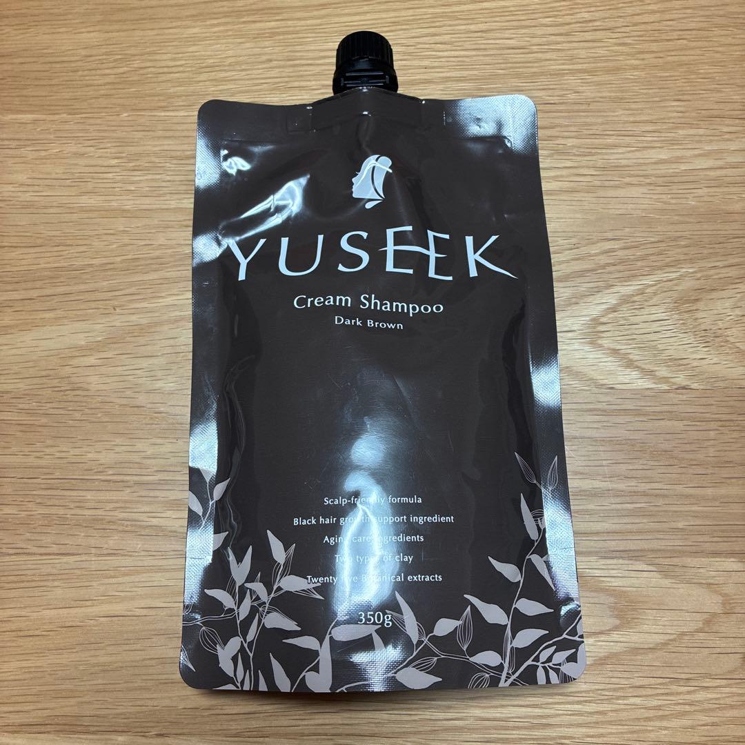 YUSEEK Cream Shampoo ダークブラウン 350g（1度使用済） - メルカリ