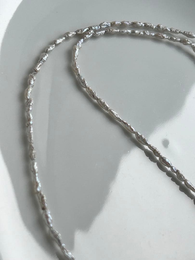 淡水パール 黒メノウ ハート マスク メガネ チェーン 2way - メルカリ