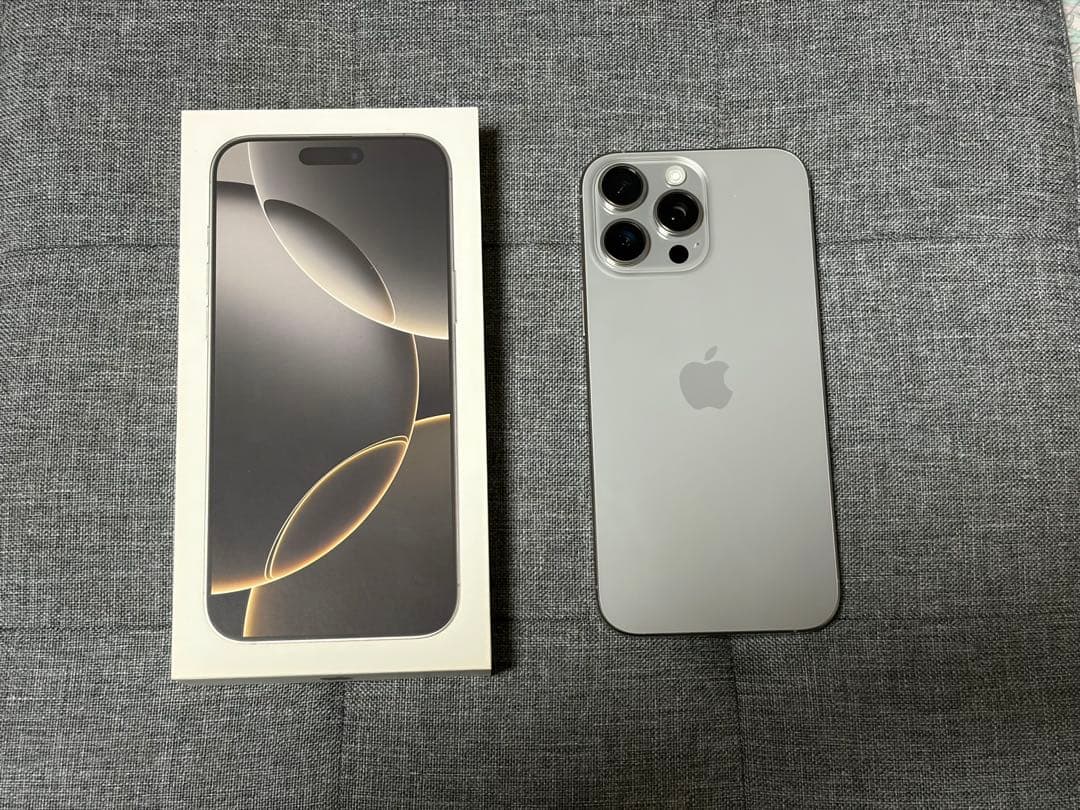 iPhone16ProMax 256GB ナチュラルチタニウム SIMフリー - メルカリ