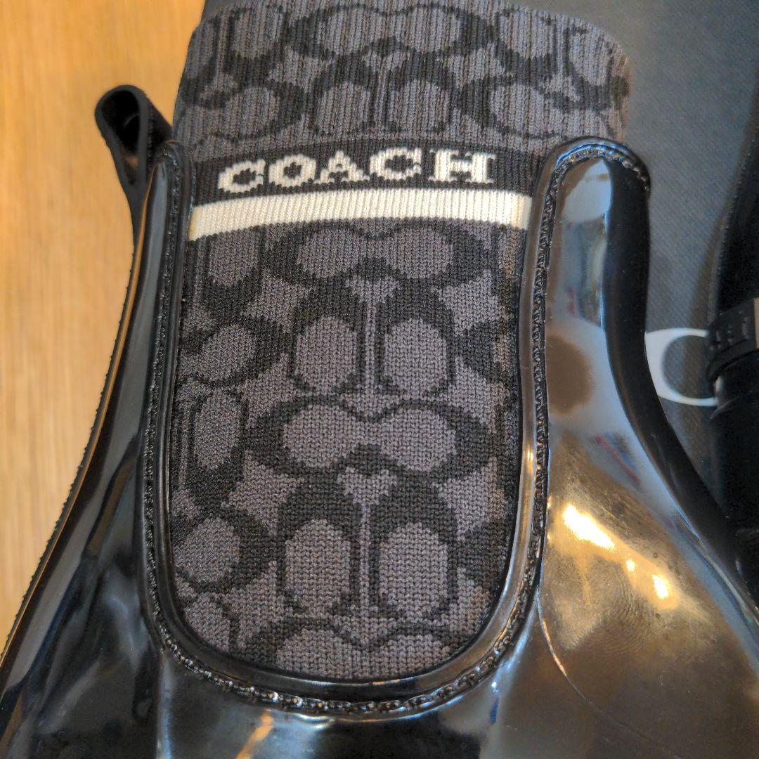 佐藤さま専用】COACH コーチ レインブーツ サイドゴアブーツ - メルカリ