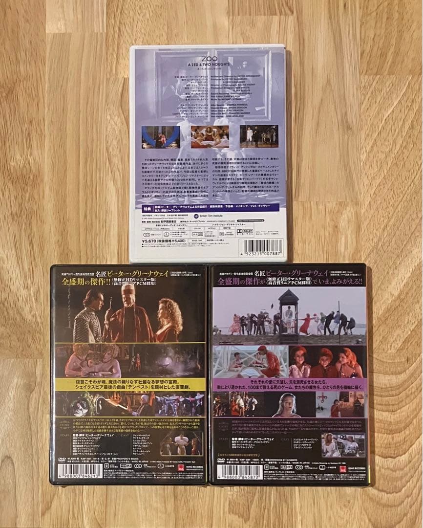 ピーター・グリーナウェイ 爛熟期 無修正HDリマスター 未開封2作品＋