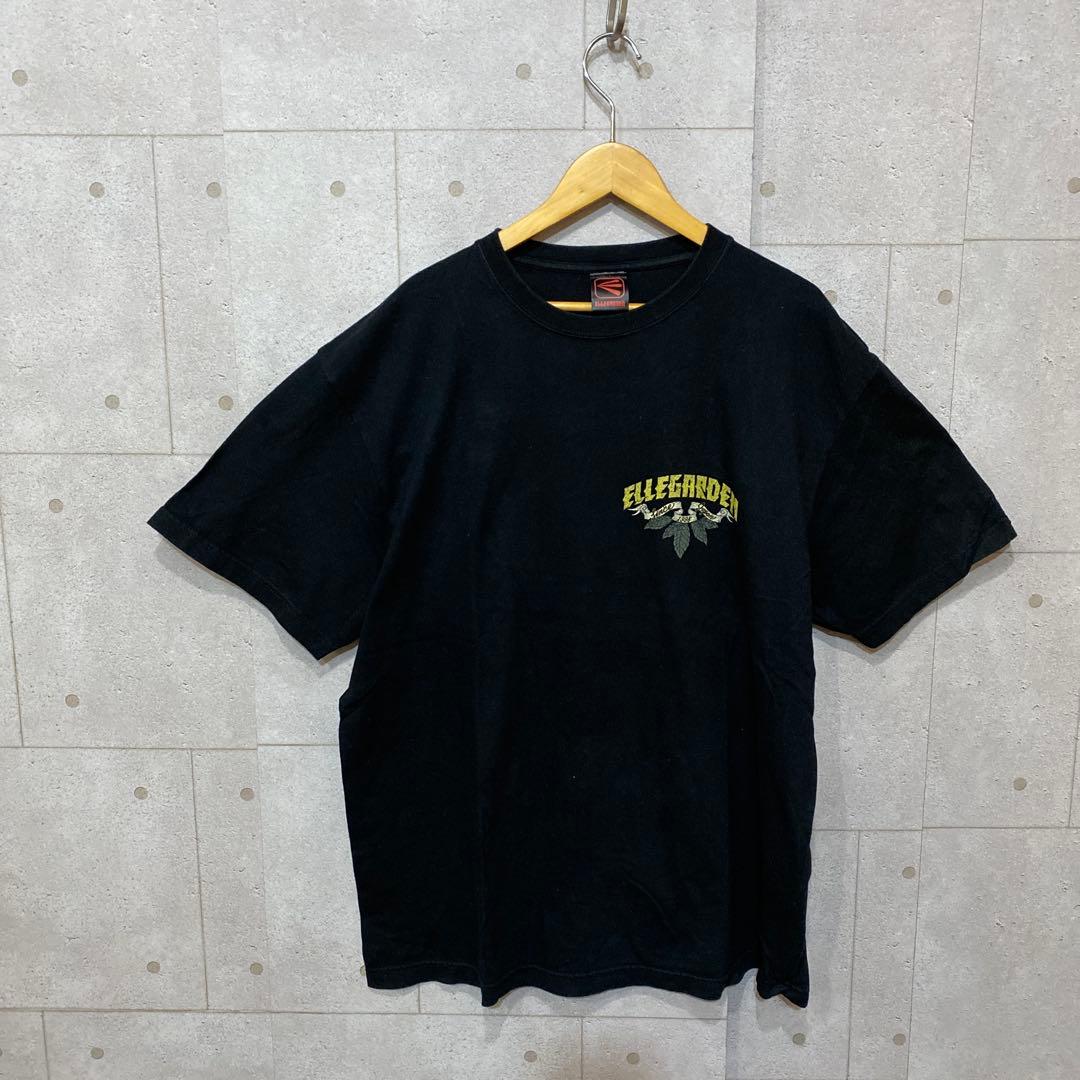 ELLEGARDEN エルレガーデン トップス Tシャツ ブラック 黒 プリント