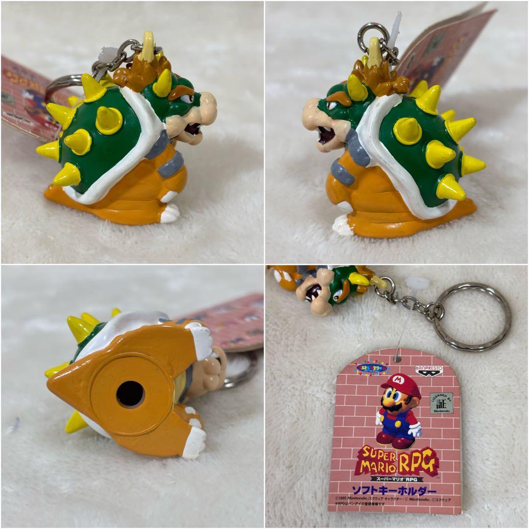 当時物】スーパーマリオRPG ソフトキーホルダー 4点セット マリオ