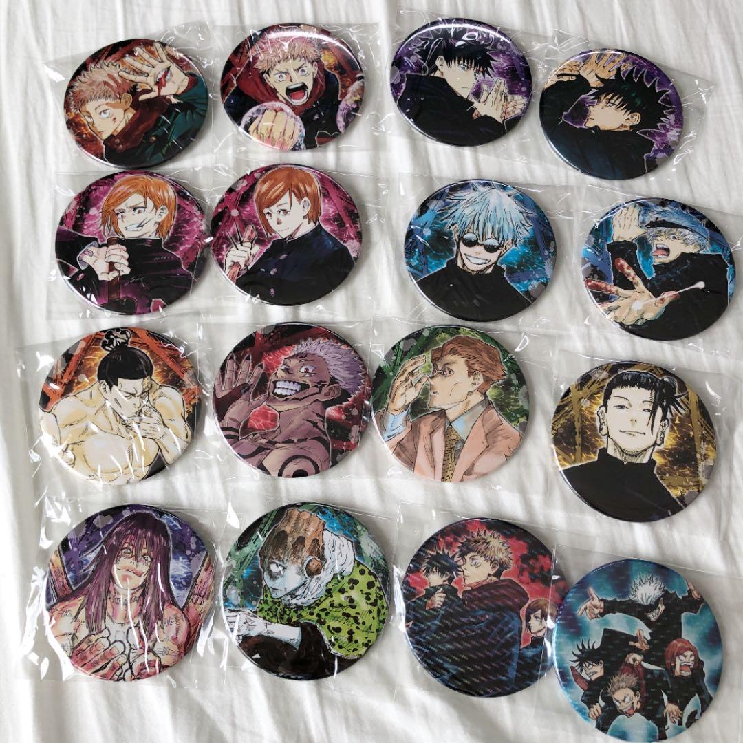呪術廻戦 コレクション缶バッジ 第1弾 コンプリートセット 全16種