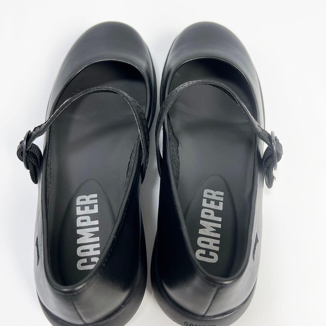 《極美品》カンペール スパイラルコメット フラットシューズ ブラック 36