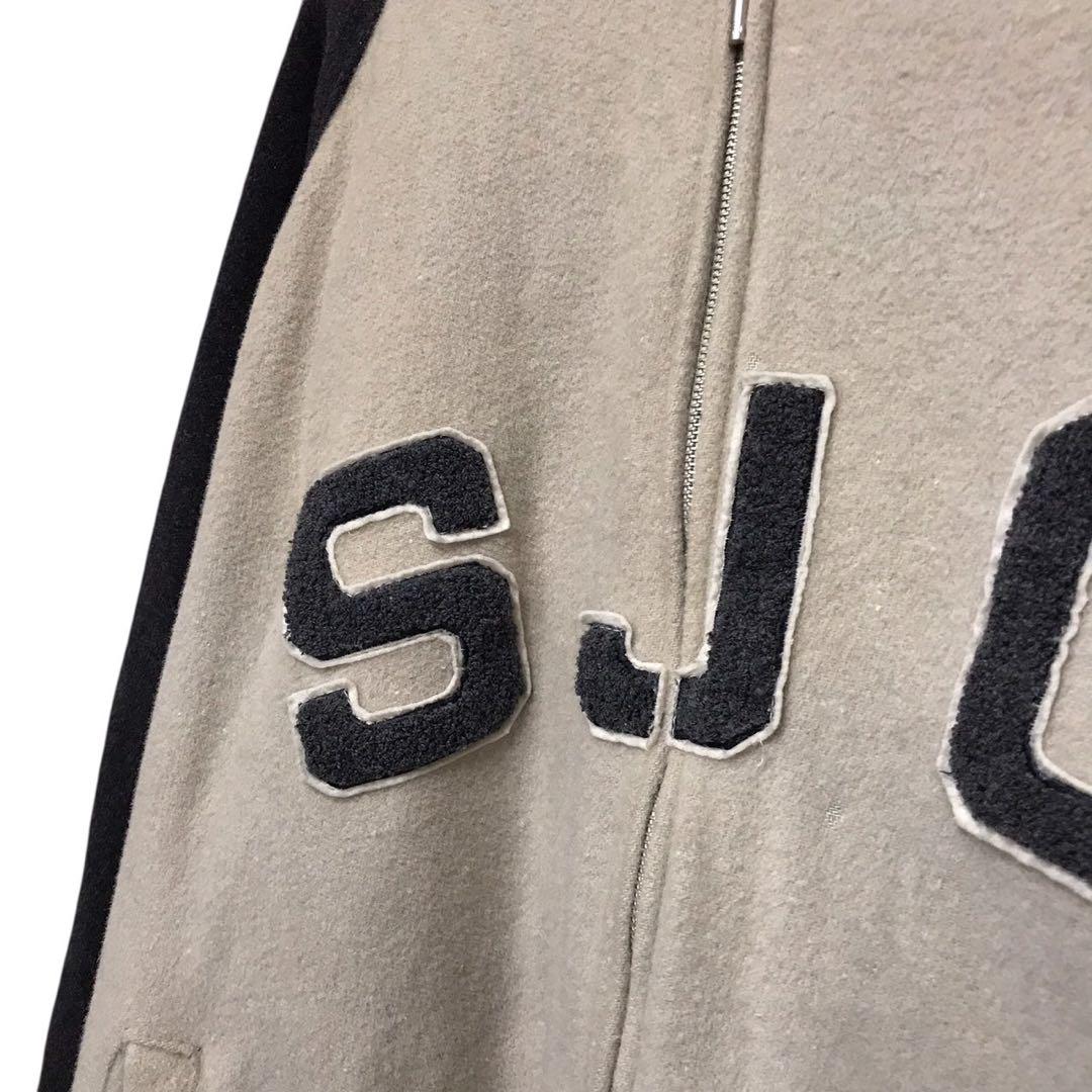 Sean john ショーンジョン フルジップウールスタジャン ワッペンロゴ