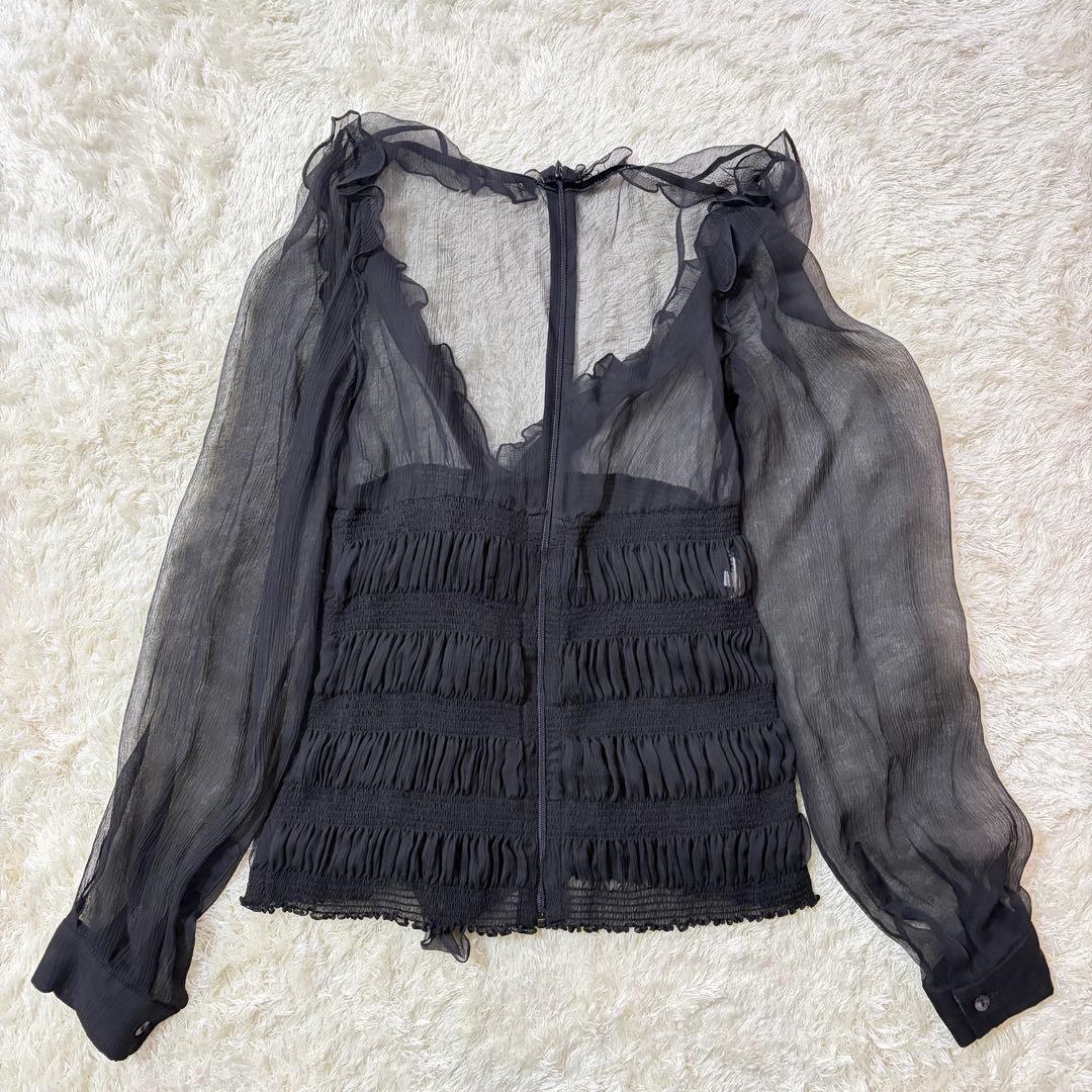 ドルチェ＆ガッバーナ ドルガバ シアー リボン マーメイド ブラウス